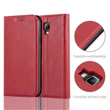 Samsung Galaxy S4 ACTIVE lommebokdeksel case (rød)