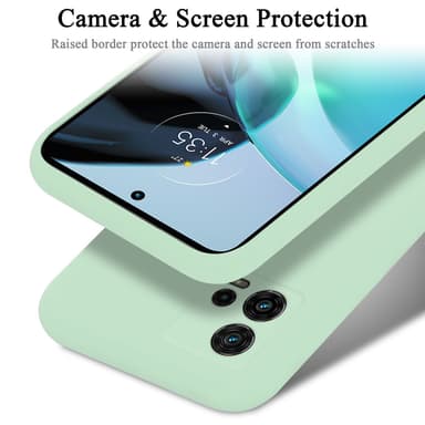 Motorola MOTO G72 silikondeksel case (grønn)