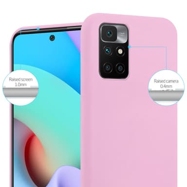 Deksel Xiaomi RedMi 10 Silikon cover (rosa)
