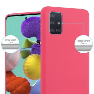 Deksel Samsung Galaxy A51 5G Silikon cover (rød)