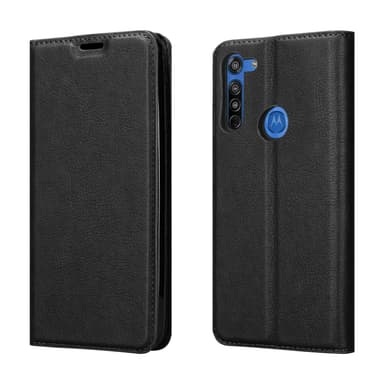 Motorola MOTO G8 lommebokdeksel case (svart)