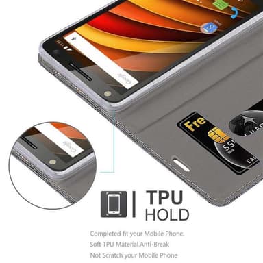 Motorola MOTO X3 lommebokdeksel etui (grå)