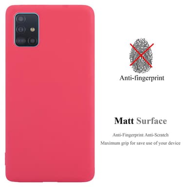 Deksel Samsung Galaxy A51 5G Silikon cover (rød)