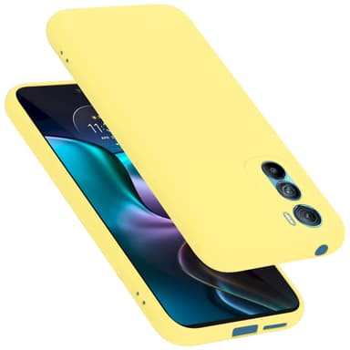Motorola EDGE 30 silikondeksel case (gul)