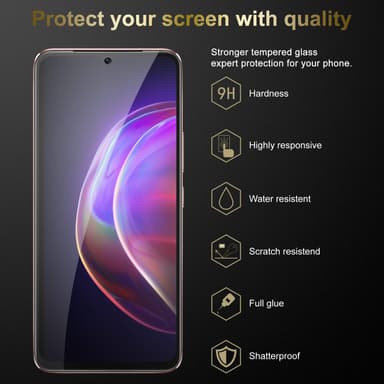 Vivo V21 4G / 5G 3x Skjermbeskytter Skärmskydd