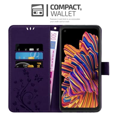 Samsung Galaxy XCover PRO lommebokdeksel Blomster