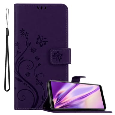 Sony Xperia PRO-I lommebokdeksel Blomster (lilla)