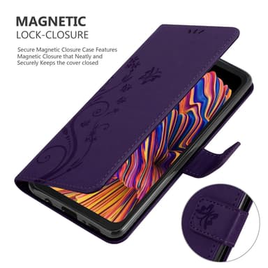 Samsung Galaxy XCover PRO lommebokdeksel Blomster