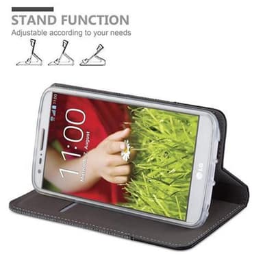 LG G2 lommebokdeksel etui (grå)