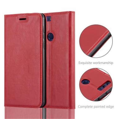 Honor 8 / 8 PREMIUM lommebokdeksel case (rød)