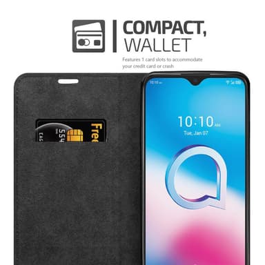 Alcatel 3L 2020 lommebokdeksel case (brun)