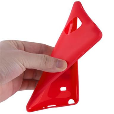 Deksel Samsung Galaxy NOTE 4 Silikon cover (rød)