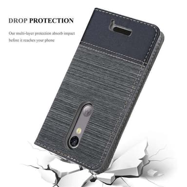 Motorola MOTO X3 lommebokdeksel etui (grå)