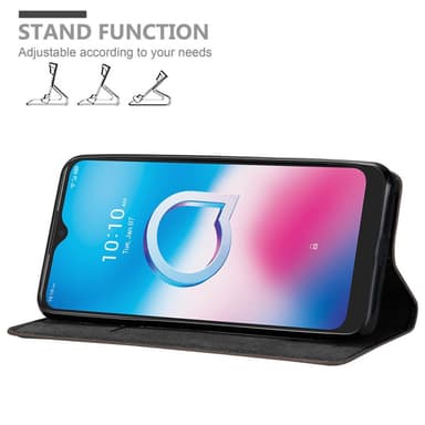 Alcatel 3L 2020 lommebokdeksel case (brun)