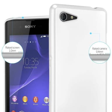 Deksel Sony Xperia E3 Case Cover (sølv)