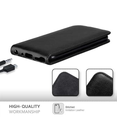 LG Q STYLUS deksel flip cover (svart)