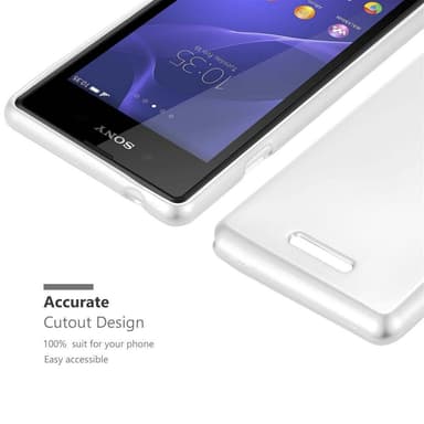 Deksel Sony Xperia E3 Case Cover (sølv)