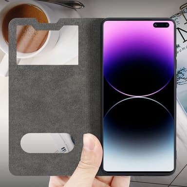 Samsung Galaxy S10 5G lommebokdeksel cover (svart)