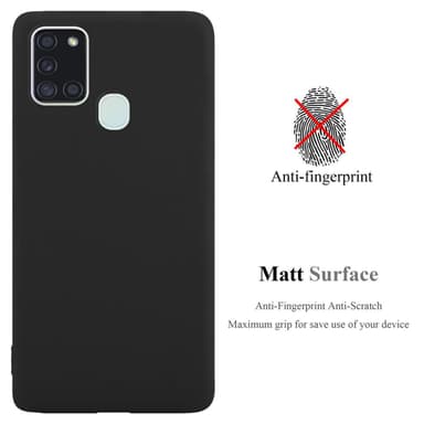 Deksel Samsung Galaxy A21s Silikon cover (svart)
