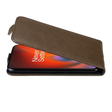 OnePlus Nord 2 5G deksel flip cover (brun)