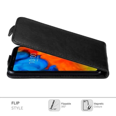 LG Q STYLUS deksel flip cover (svart)