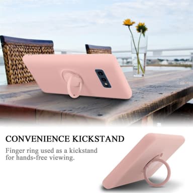Deksel Samsung Galaxy S10e Ring Case (rosa)