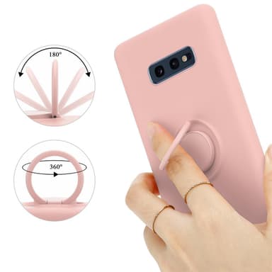 Deksel Samsung Galaxy S10e Ring Case (rosa)