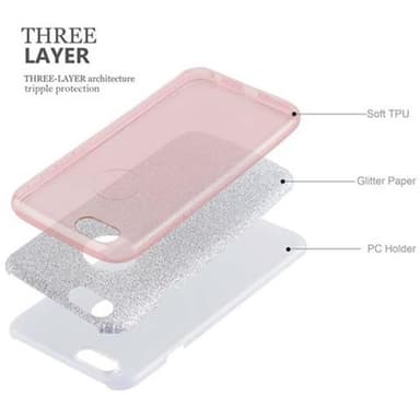 iPhone 6 / 6S Deksel Glitter (rosa)