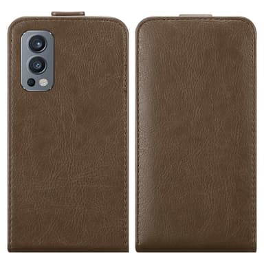 OnePlus Nord 2 5G deksel flip cover (brun)