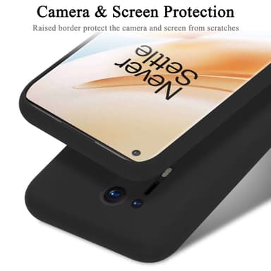 OnePlus 8 PRO silikondeksel case (Svart)