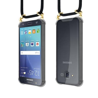 Samsung Galaxy J5 2015 Deksel med Halskjede (svart)