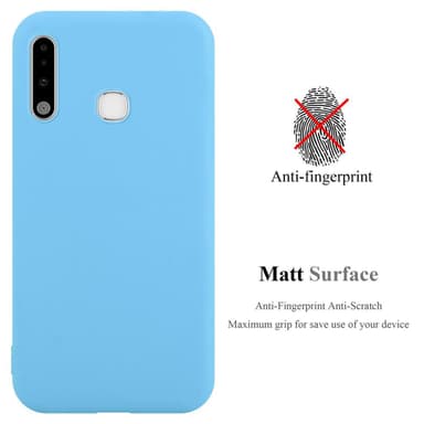 Deksel Samsung Galaxy A70e Silikon cover (blå)