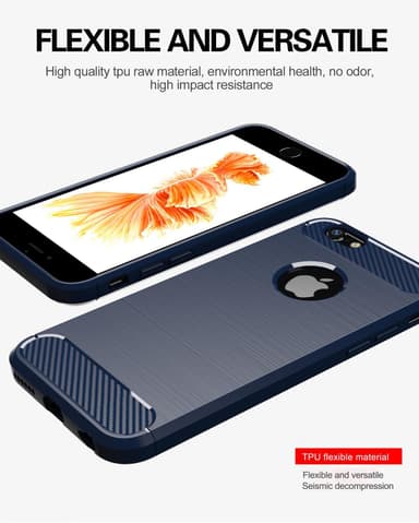 Deksel iPhone 6 / 6S ultra slim (blå)