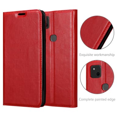Google PIXEL 4A lommebokdeksel case (rød)