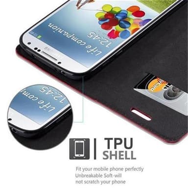 Samsung Galaxy S4 lommebokdeksel case (rød)