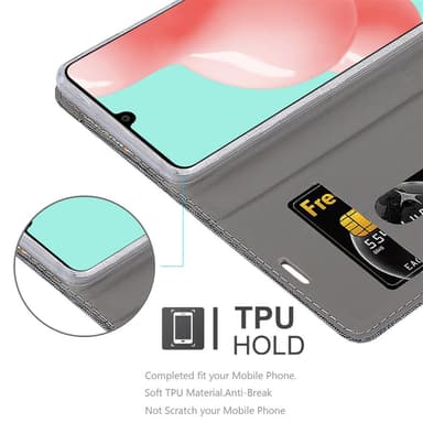 Samsung Galaxy A41 lommebokdeksel etui (grå)