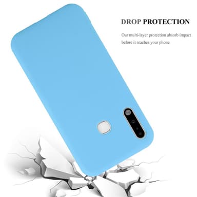 Deksel Samsung Galaxy A70e Silikon cover (blå)
