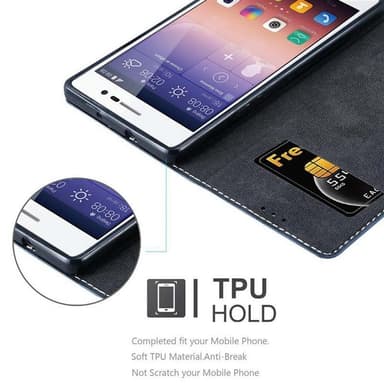 Huawei ASCEND P7 Deksel Case Cover (blå)