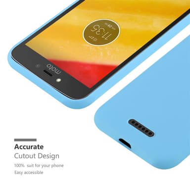 Deksel Motorola MOTO C PLUS Silikon cover (blå)