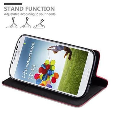 Samsung Galaxy S4 lommebokdeksel case (rød)