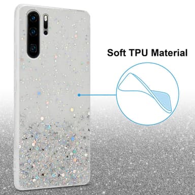 Huawei P30 PRO Silikondeksel Glitter (gjennomsiktig)