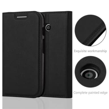 Motorola MOTO E1 lommebokdeksel case (svart)
