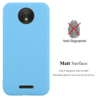 Deksel Motorola MOTO C PLUS Silikon cover (blå)