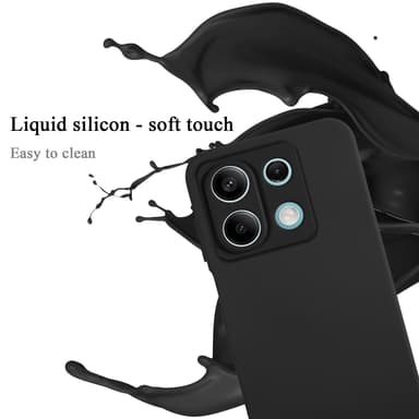 Redmi Note 13 5G Global silikondeksel case (Svart)