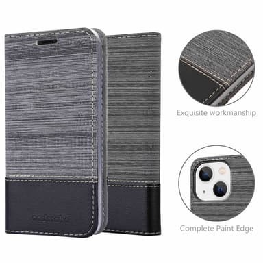 iPhone 14 lommebokdeksel etui (grå)