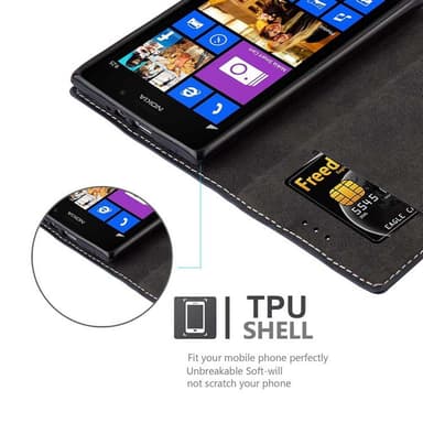 Nokia Lumia 925 Deksel Case Cover (blå)