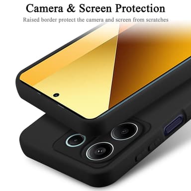 Redmi Note 13 5G Global silikondeksel case (Svart)