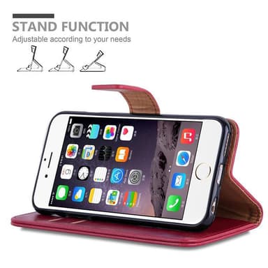 iPhone 6 PLUS / 6S PLUS lommebokdeksel etui (rød)