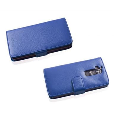 LG G2 lommebokdeksel case (blå)