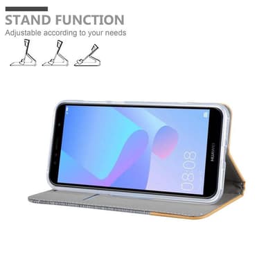 Huawei Y6 PRIME lommebokdeksel etui (grå)